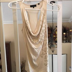 Guess tank top with gold crystal details